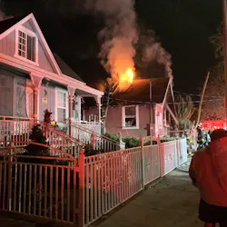 A San Jose, CA, firefighter was injured battling an electrical fire fueled by a nearby Christmas tree at a single-family house early Tuesday.