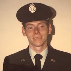 Burton Clark in the early days of his fire service career in Washington, DC. Burton Clark in the early days of his fire service career in Washington, DC.