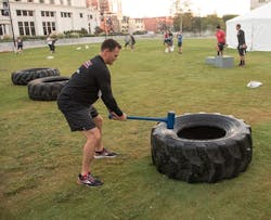As firefighters, we do all sorts of different movements on the fireground. We carry, climb, crawl, sledge, drag, push, pull, swing, and climb a lot of stairs. To improve our stamina performing these movements, we need to find ways to incorporate them into our workouts. As firefighters, we do all sorts of different movements on the fireground. We carry, climb, crawl, sledge, drag, push, pull, swing, and climb a lot of stairs. To improve our stamina performing these movements, we need to find ways to incorporate them into our workouts.