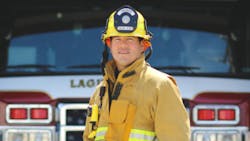 Laguna Beach, CA, firefighter Chris Ornelas. Laguna Beach, CA, firefighter Chris Ornelas.