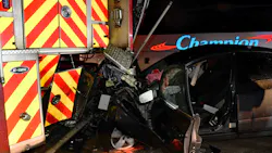 The 42-year-old driver of Nissan Altima was killed after crashing into a Colleton County, SC, Fire Rescue apparatus that was working at the scene of a previous accident along Interstate 95 on Saturday.