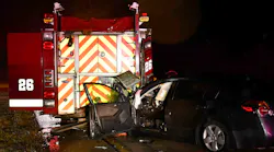The 42-year-old driver of Nissan Altima was killed after crashing into a Colleton County, SC, Fire Rescue apparatus that was working at the scene of a previous accident along Interstate 95 on Saturday.