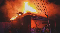 Cy-Fair, TX, firefighters rescued a father and his adult daughter from a burning house in Katy, TX, late Wednesday.