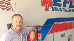 Edwardsville, KS, paramedic Jason Taylor.