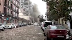 A massive explosion rocked Madrid, Spain, on Wednesday, killing at least two people and injuring several. A massive explosion rocked Madrid, Spain, on Wednesday, killing at least two people and injuring several.