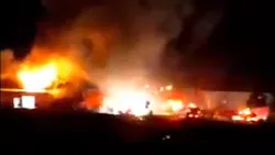 Firefighters battled a large fire at the Washington Potato Company in Warden, WA, late Thursday, and concerns of a possible explosion led the evacuation of the facility and the nearby area early Friday.