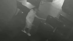 Asif Raja, 54, is seen on surveillance video pouring an accelerant on tables at a hookah lounge in Queens, NY, before setting several fires on Aug. 4, 2021. Asif Raja, 54, is seen on surveillance video pouring an accelerant on tables at a hookah lounge in Queens, NY, before setting several fires on Aug. 4, 2021.