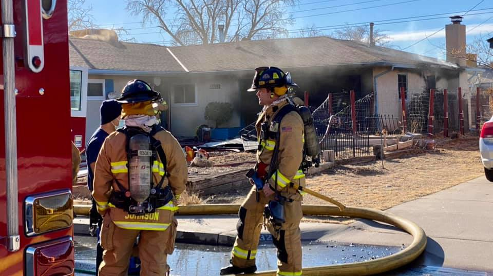 NM Crews Tame House Fire Following Gas Explosion Firehouse