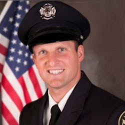 Appleton, WI, firefighter Mitch Lundgaard. Appleton, WI, firefighter Mitch Lundgaard.