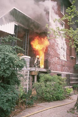 A defensive/offensive attack can be used when the amount of fire is beyond the control of handheld hoselines or when there are insufficient resources on scene to mount an offensive interior attack. A defensive/offensive attack can be used when the amount of fire is beyond the control of handheld hoselines or when there are insufficient resources on scene to mount an offensive interior attack.