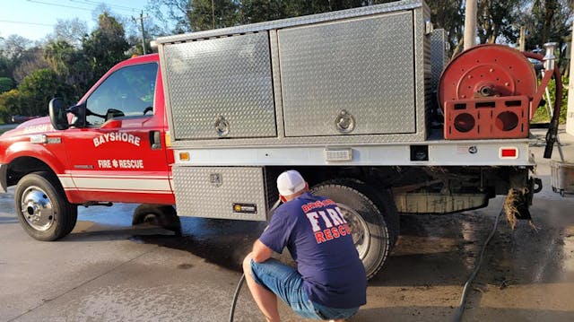 Bayshore Fire Rescue&apos;s apparatus was stolen from the department&apos;s Fort Myers, FL, station Sunday.
