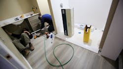 Following a medical to her home in November, a group of Columbus, OH, firefighters got together to make renovations to the home of a woman depending on a motorized wheelchair who had helped the department develop its Critical Incident Stress Management (CISM) program. Following a medical to her home in November, a group of Columbus, OH, firefighters got together to make renovations to the home of a woman depending on a motorized wheelchair who had helped the department develop its Critical Incident Stress Management (CISM) program.