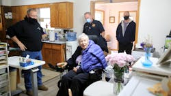 Following a medical to her home in November, a group of Columbus, OH, firefighters got together to make renovations to the home of a woman depending on a motorized wheelchair who had helped the department develop its Critical Incident Stress Management (CISM) program. Following a medical to her home in November, a group of Columbus, OH, firefighters got together to make renovations to the home of a woman depending on a motorized wheelchair who had helped the department develop its Critical Incident Stress Management (CISM) program.