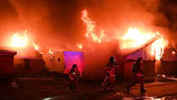 Fort Worth, TX, firefighters battled a three-alarm nursing home fire late Tuesday. Fort Worth, TX, firefighters battled a three-alarm nursing home fire late Tuesday.