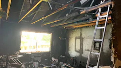 Multiple departments battled a fire that broke out at a senior center in Modesto, CA, on Sunday.