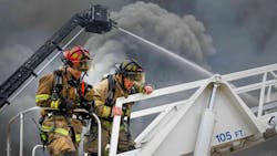 Firefighters from multiple departments battled a large fire that erupted at a Richland Hills, TX, recycling facility Thursday. Firefighters from multiple departments battled a large fire that erupted at a Richland Hills, TX, recycling facility Thursday.