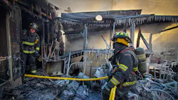 Four people were rescued from a burning house in Rock Island, IL, on Monday.