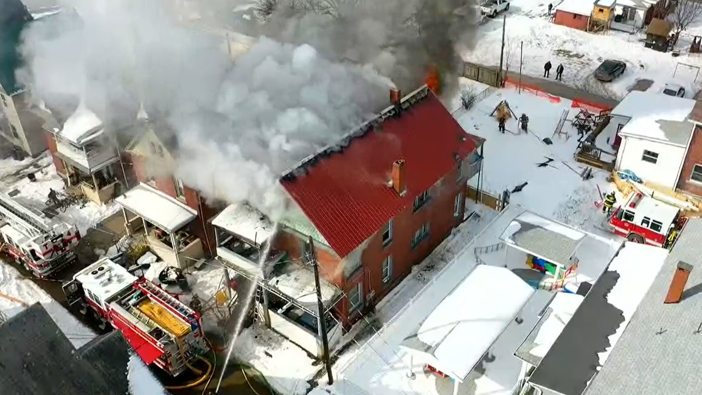 Drone Captures Defensive Attack at NY Apartment Fire | Firehouse