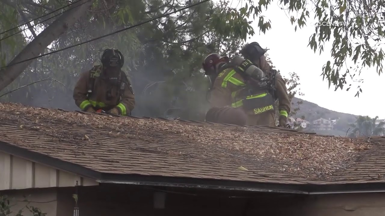 Watch CA Firefighters Battle Suspected Arson Fire | Firehouse