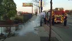An Akron, OH, firefighter was placed on administrative pending an investigation after he was recorded spraying an activist filming him cleaning up a crime scene Saturday.