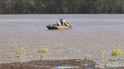 Two off-duty firefighters help save a man who was stranded after his vehicle plunged into the Duck River in Maury County, TN, on Sunday. Two off-duty firefighters help save a man who was stranded after his vehicle plunged into the Duck River in Maury County, TN, on Sunday.