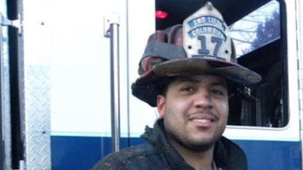 Spring Valley, NY, firefighter Jared Lloyd.