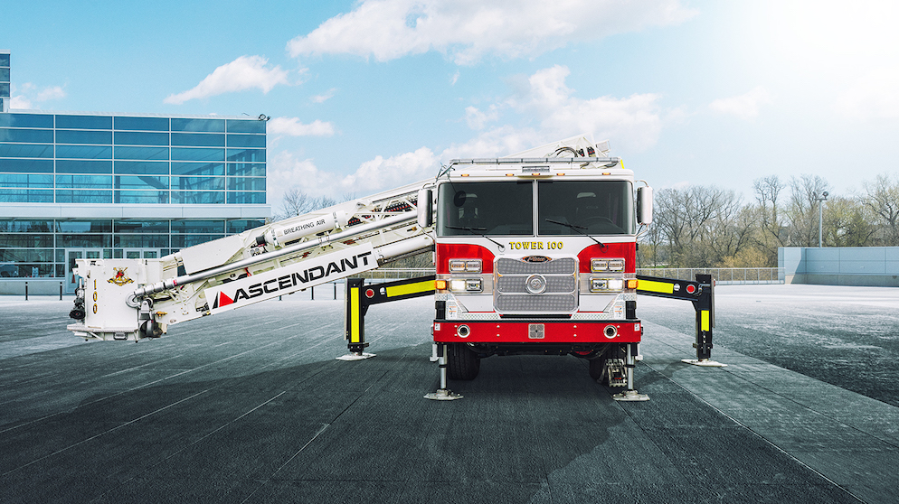 Pierce celebrates the 200th sale of the Ascendant&circledR; 100&rsquo; Heavy-Duty Aerial Tower which will go into service with the West Babylon Fire Department in New York.