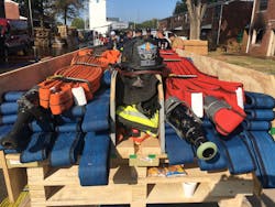 A mockup of a hosebed on a new engine prevents mistakes that can’t be corrected after the engine is complete. A mockup of a hosebed on a new engine prevents mistakes that can’t be corrected after the engine is complete.