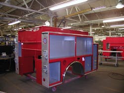 When pumper bodies are designed with increased compartment space in mind, the apparatus committee must be mindful of the height constraints of the department’s fire station and response district and any overall length limitations of the vehicle. When pumper bodies are designed with increased compartment space in mind, the apparatus committee must be mindful of the height constraints of the department’s fire station and response district and any overall length limitations of the vehicle.