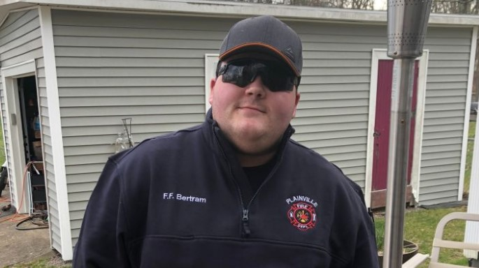 Plainville, MA, EMT Brett Bertram.