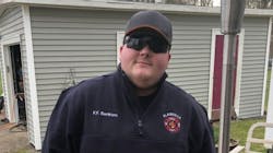 Plainville, MA, EMT Brett Bertram. Plainville, MA, EMT Brett Bertram.