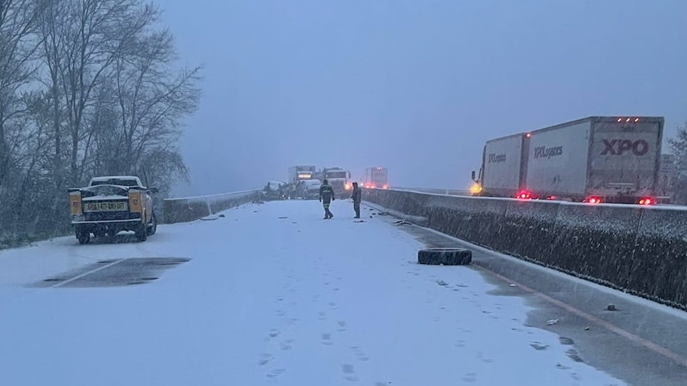 A Clintonville, PA, firefighter directing traffic at multi-vehicle crash was injured after being struck by a tractor-trailer in Venango County on Thursday.