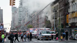 FDNY firefighters rescued a critically injured man from an Upper East Side apartment building fire that left another man dead Wednesday.