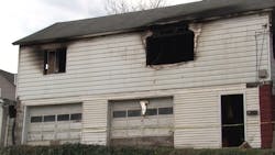 A Fairmonth, WV, firefighter suffered burns while trying to rescue a man from a burning house Wednesday.