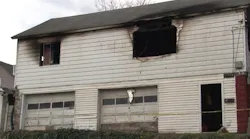 A Fairmonth, WV, firefighter suffered burns while trying to rescue a man from a burning house Wednesday.