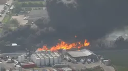 Houston Chemical Plant Fire (tx)
