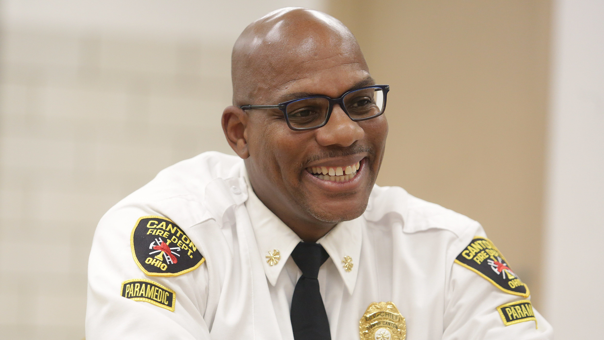 Canton, OH, Fire Chief Kwameshallahu Akbar Bennett.