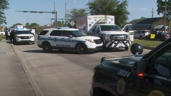 Three people were injured after a New Orleans EMS ambulance was stolen from Touro Infirmary on Thursday.