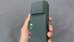 A mobile receiver for the POINTER system that a firefighter would carry to provide more reliable tracking information on calls. A mobile receiver for the POINTER system that a firefighter would carry to provide more reliable tracking information on calls.