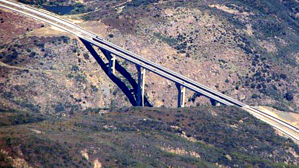 Pine Valley Bridge in San Diego County, CA.