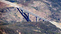 Pine Valley Bridge in San Diego County, CA.