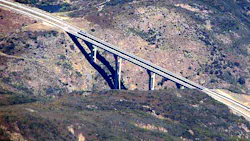 Pine Valley Bridge in San Diego County, CA.