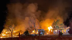 Surprise, AZ, firefighters faced exploding ammunition while battling a fire that engulfed two unoccupied mobile homes early Friday.