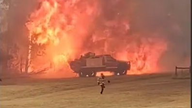 Williston Brush Fire Apparatus Flames (nd)