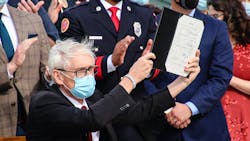 Wisconsin Gov. Tony Evers signed bipartisan legislation Thursday that provides workers' compensation benefits to firefighters and other first responders with PTSD. Wisconsin Gov. Tony Evers signed bipartisan legislation Thursday that provides workers' compensation benefits to firefighters and other first responders with PTSD.