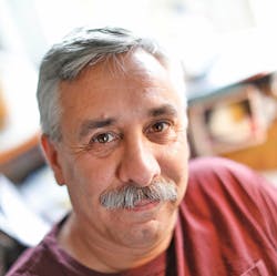 Bob Stella began painting leather helmet shields for thousands of firefighters around the world after a firefighter friend asked Stella to personalize a helmet shield. Bob Stella began painting leather helmet shields for thousands of firefighters around the world after a firefighter friend asked Stella to personalize a helmet shield.