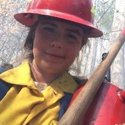 Ohio Department of Natural Resources Division of Forestry wildland firefighter Selinde Roosenburg, 20.