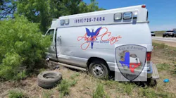 A Texas Department of Public Safety trooper was injured during a collision with a stolen ambulance in La Salle County on Friday.