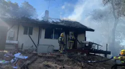 Atascadero, CA, firefighters mounted an exterior attack on a house fire after more than 5,000 ammunition rounds were ignited by the flames Friday.