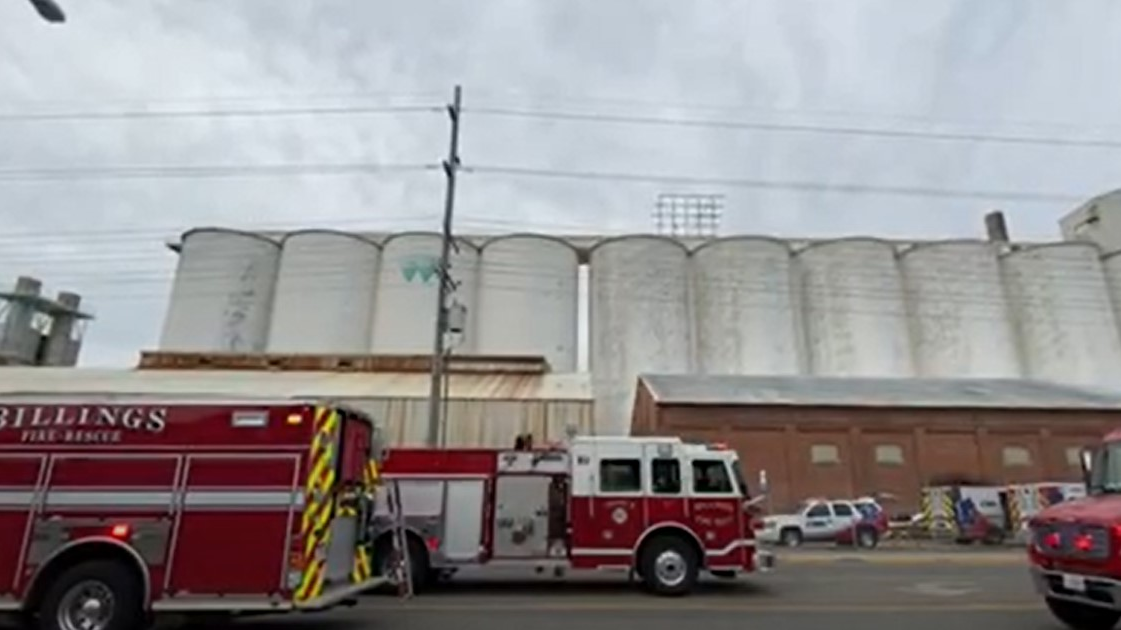 Billings, MT, firefighters rescued a worker who was buried up to his chest in sugar after falling into a silo Friday.